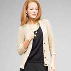 Cardigan con collo a V e manica 3/4, , small