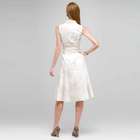 中性色花卉图案连衣裙, , small