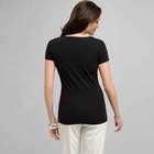 T-shirt con fiore, , small