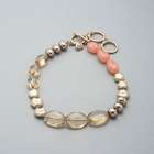 ピンク & ゴールドネックレス, , small