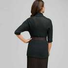 Gilet ceinturé en maille fantaisie, , small