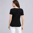 T-shirt a maniche corte con scollo a V, , small