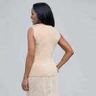 ノースリーブ胸元タックトップス, , small