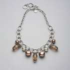 グリーンとブラウンのビジューネックレス, , small