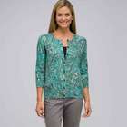 Gilet à manches 3/4 et encolure arrondie, , small