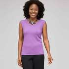 Sleeveless Scoop Neck Shell, , small