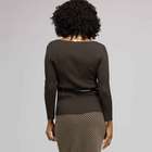 Maglia con cintura e scollo a barchetta, , small