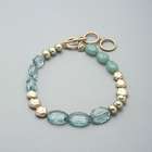 グリーン & ゴールドネックレス, , small