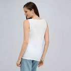 フラワー柄スクープネックタンクトップ, , small