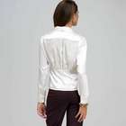 Long Sleeve Seamed Button Front Shirt, , small
